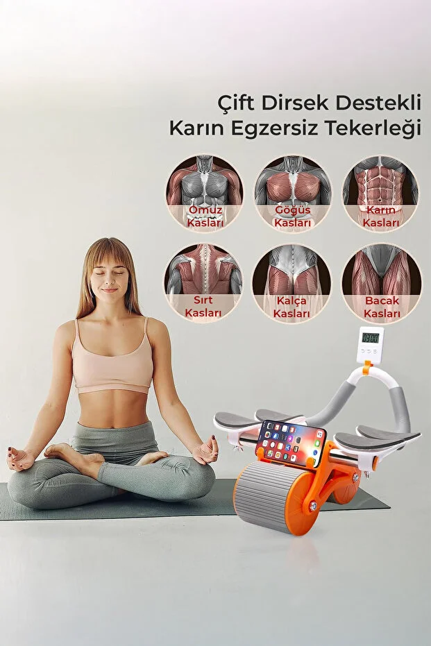 Relax Dirsek Destekli Mekik, Karın Egzersiz Aleti